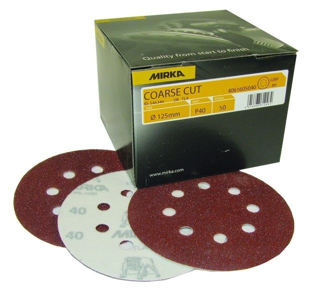 Disque velcro 125mm P80