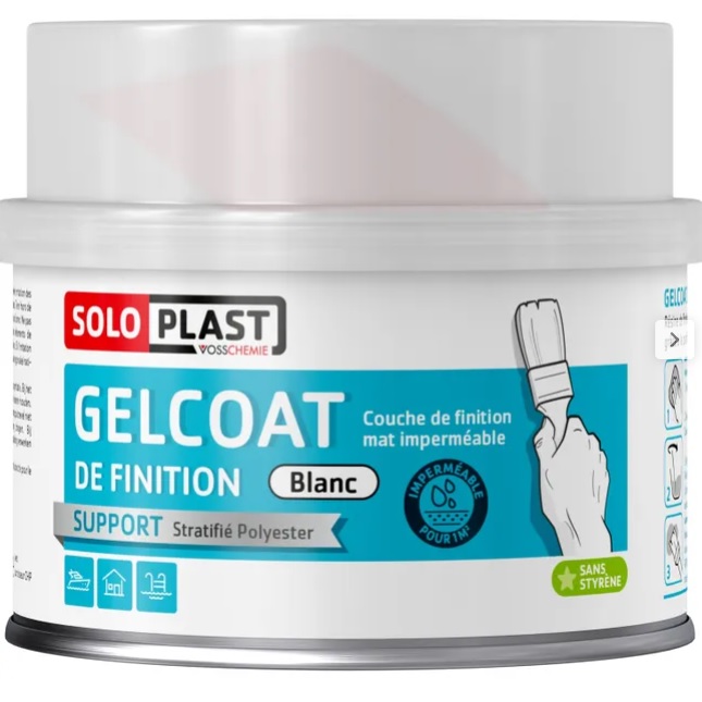 Gelcoat de finition blanc SOLOPLAST