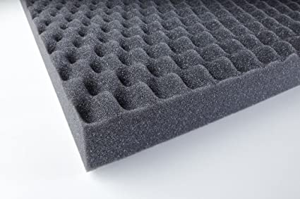 Mousse insono alveolées Ep. 25mm (6 plaques 0.5x.67 soit 2m²)