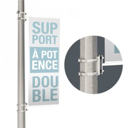 Kit double Potences de rue (2 potences + 4 sangles)